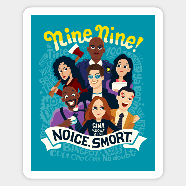 Nine Nine Sticker by risarodil